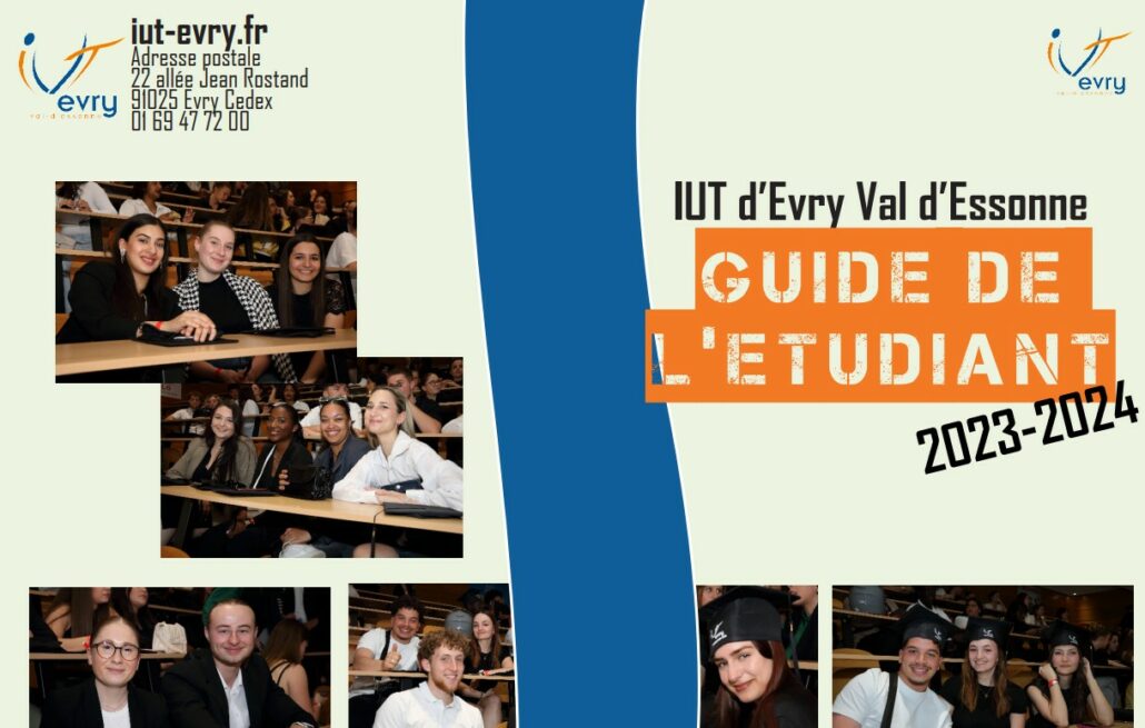 Image cliquable, Guide de l'étudiant de l'IUT d'évry 2023 - 2024
